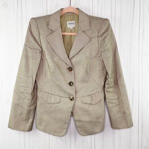 Armani collezioni Blazer Silk Blend Texture Size 6